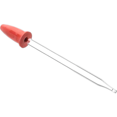 3mL Glass Dropper 10cm Red Head Pipette image