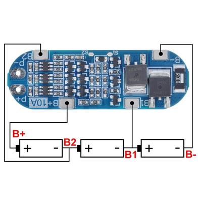 3s Bms Blue 3s 12 Volt 10a 18650 Lithium Battery Charger Module 11.1 Volt 12.6 Volt 10a Charge Discharge Current Short Circuit Protection Function Battery Management System Adapters - Multi Plug - Multi Plug Slide 2
