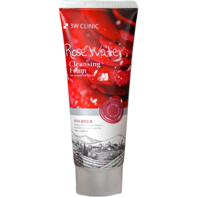 3w Clinic Rose Water Cleansing Foam 100ml image