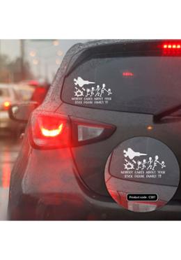 Fighter Jet Nobody Cares About Stick Family Vinyl Decals Removable Bumper Sticker for Car - (CS87) image