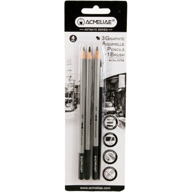43706 - Acmeliae Aquarelle Drawing Pencil (4pcs) image