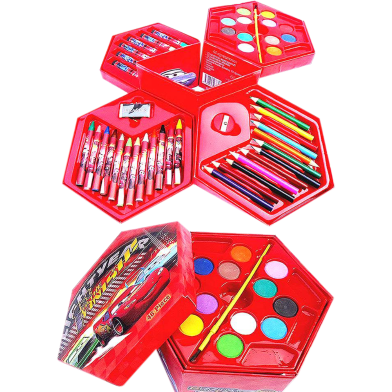 46 - Pcs Drawing Art Set in Paper Card Box for Kids - Free Handmade Drawing Pad A5 Size 20 Pages image
