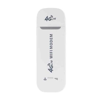4G LTE WiFi Modem- Support All Bangladesh SIM Cards- White Color image