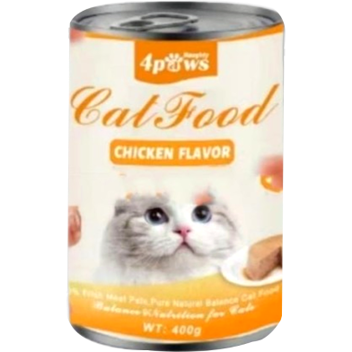 4Paws Cat Can Food - Chicken Meat Pate For All Age Cats 375g | Cat Wet Food image