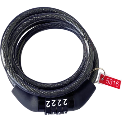 4 Digit Multifunctional Combination Keyless Password Anti-Theft Bicycle Shock Vibration Bike Security Cycling Lock Multicolor image