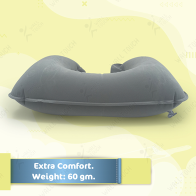 4 In 1 Inflatable Travelling Pillow Set With Eye Mask, Ear Plugs And Pouches (travelling_pillow_1_light_ash) Light Ash - 103352643 Slide 4