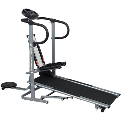 4-In-1 Manual Treadmill With Stepper High Quality And Strong Steel Frame - Gym Equipment (43kg)Dumbbell image