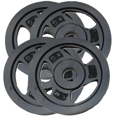 4 Pcs 5kg Weight Plate - Black image