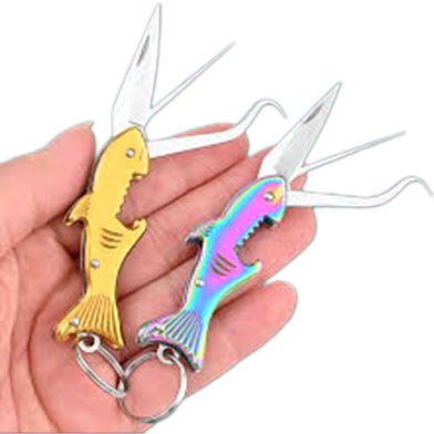 4 Pes Keychain Stainless Steel Toothpick Knife image