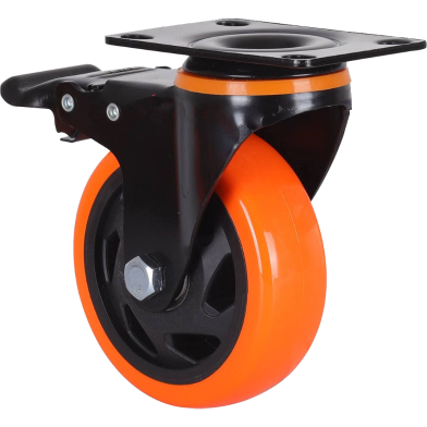 4 Pis Set 4 Inch Wheels Universal Swivel Caster Wheel For Trolley Furniture Rotating Wheels image