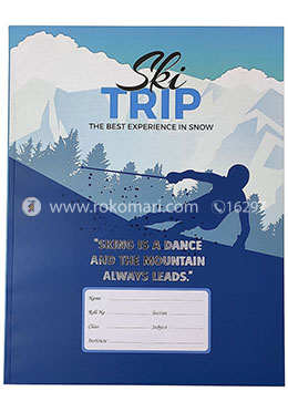 Ski Trip Design Heart's SMART Binding Khata (Margin) - 300 Pages Any Designe image