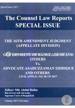 The Counsel Law Reports Special Issue (The 16th Amendment Judgment)