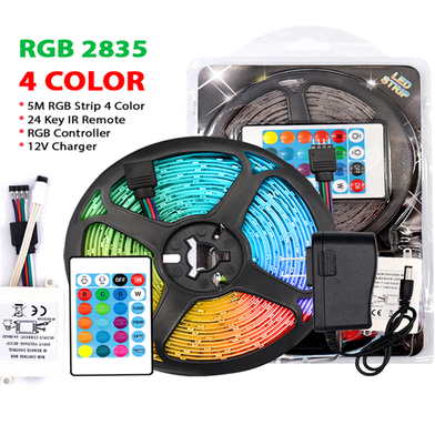 5-10M RGB LED Light Strip with USB, Music Sync, Remote and App Control – 2835 Color Changing TV Backlight, 5V Decorative Lights for Home, Party, Holiday and Halloween Slide 2