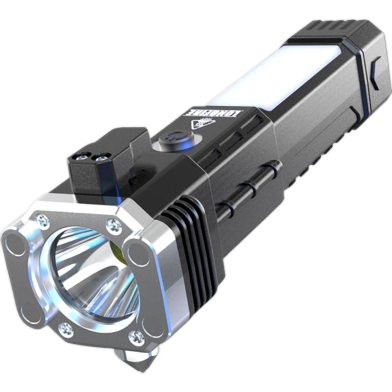 5 In 1 Rechargeable Torch Light With Power Bank Function image