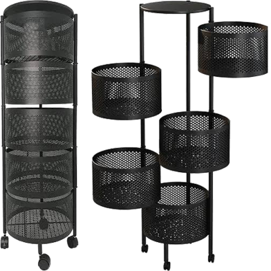 5 Layer Round Shape Kitchen Rack image