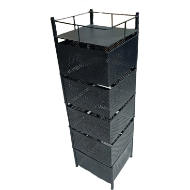 5 Layer Square Shape Kitchen Rack image