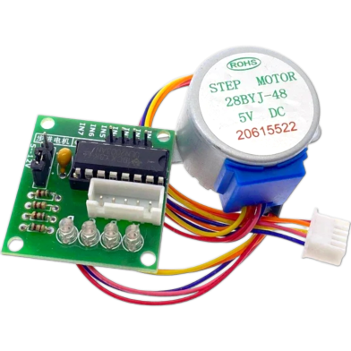 5v Dc Stepper Motor With Uln2003 Driver Board image