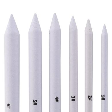 6PCs Blending Smudge Tortillon Stump Sketch 6 Sizes Art Drawing Tool Pastel 120mm 125mm 130mm 135mm 140mm 150mm image