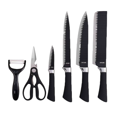 6-Piece Stainless Steel Kitchen Knife Set – Durable and Sharp Cooking Knives image