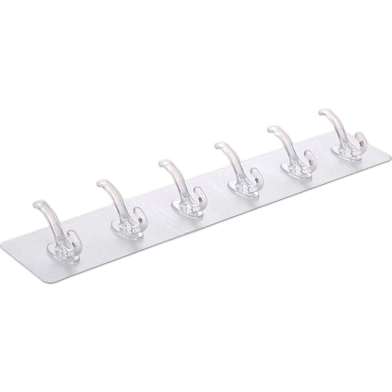 6 Row Hook Punch Free Seamless Sticky Hook image