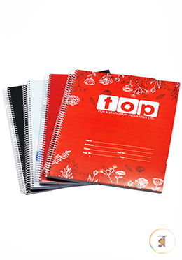 Top Sprial 200 Page Khata - 01 Pcs (Any Style and Color) image