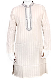 White Short Panjabi image