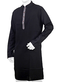 Black Andi Cotton Panjabi image
