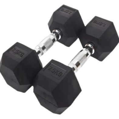 7.5Kg Hex Dumbbells 1 Pair (Total 15kg) image