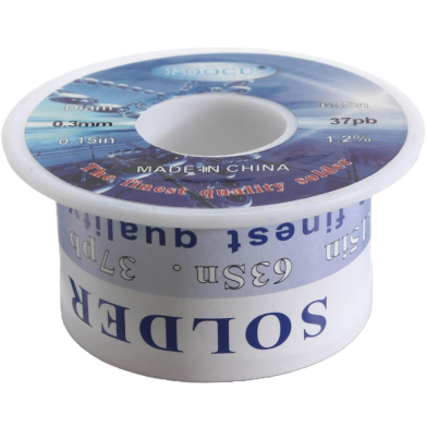 7 Gauge 0.3mm Soldering Wire KOOCU 0.3mm 63Sn 37pb 7 Gauge Soldering Lead Rang Tin Lead Flux Rosin Core Solder Wire Low Melting Wire Tin Lead Wire Reel image