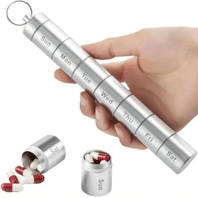 7 Grids Pill Box 7 Days Weekly Pill Case Medicine Tablet Dispenser Organizer Splitters Storage Organizer Container Waterproof image