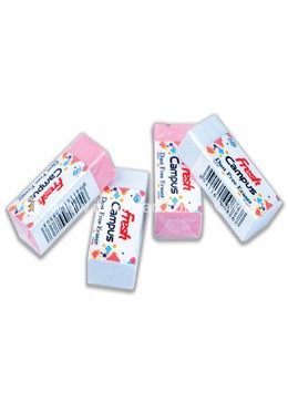 Fresh Campus Eraser White Big - 24 Pcs (1 Jar) image