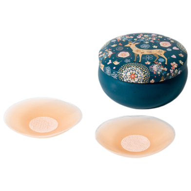 8 Pcs With Box - Bra Straps Invisable Silicone Skin Friendly Breastpad image