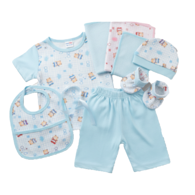 8 Pieces Baby Gift Set – Newborn Essentials Clothing and Accessories Combo image