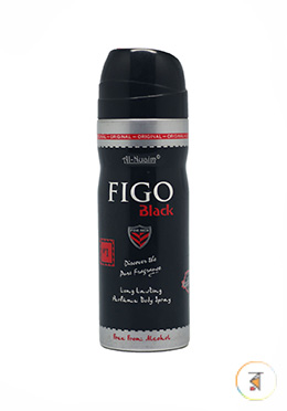 Al-Nuaim Body Spary Figo Black - 200ml (Alcohol Free) image