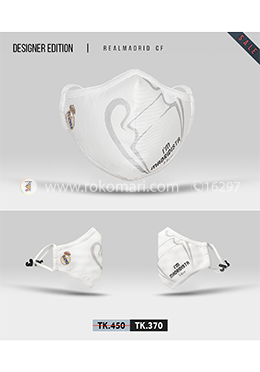 Fabrilife Premium 7 Layer Real Madrid CF Designer Cotton Face Mask image