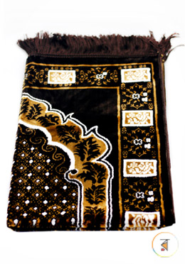 Muslim Prayer Jori Jaynamaz (জায়নামায) Turkey - Choclate Color- Any Design image