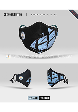 Fabrilife Premium 7 Layer Manchester City FC Designer Cotton Face Mask image