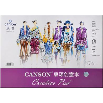 A3 Canson Creative Pad (420*297mm) 150 gsm 30 Sheets image