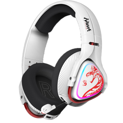 A4Tech MR720 RGB 2.4GHz Plus BT v5.3 and 3.5mm Wired Audio Wireless Headphone image