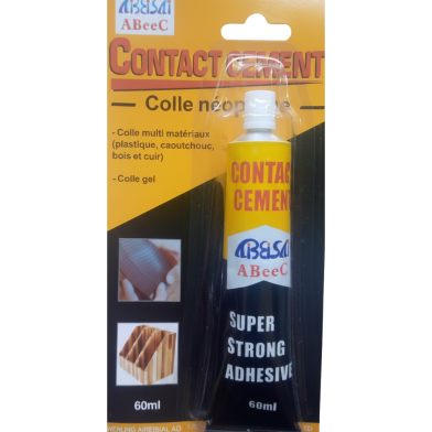 ABeeC Super Strong Contact Cement – Multi-Purpose Gel Adhesive for Plastic, Rubber, Wood, and Leather 60ml image