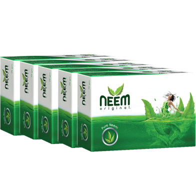 ACI Neem Original Pure Neem Soap 100 gm (Buy 4 Get 1 Free) image