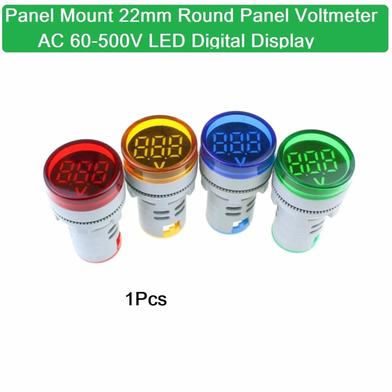 AC Voltage Meter Round LED Digital 60V to 500V Slide 2