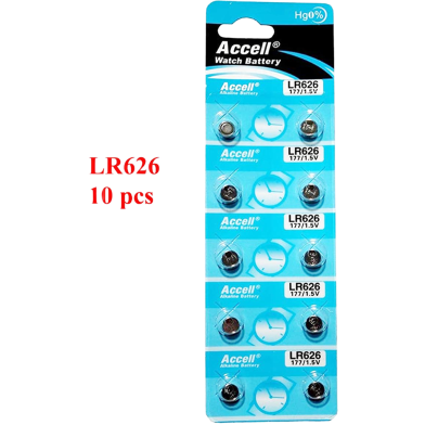 AG4 LR626 CX177 6.8 2.6 mm 1.55V Alkaline button cell battery 10 pcs image