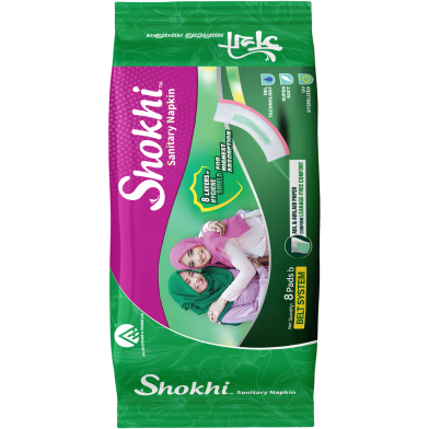 AKIJ Shokhi Sanitary Napkin (Belt) 8 Pcs image