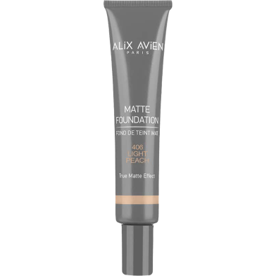 ALIX AVIEN PARIS Matte Foundation – 406 Light Peach image