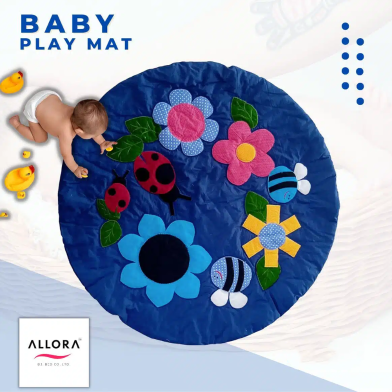 ALLORA Blue Applique Baby Playmat image