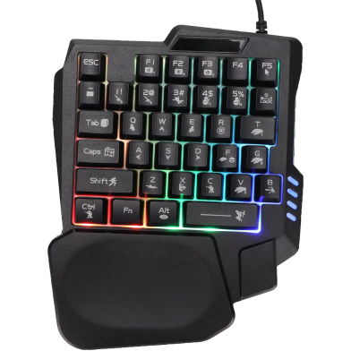 AMC TECH GK103S Single Handed USB With Mechanical Feel Keyboard image