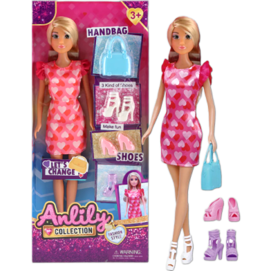 Toybliss Anlily Let's Change Fashion Style Doll (616028), Ages 3 Plus image