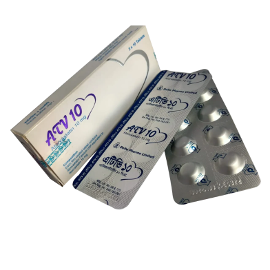 ATV 10 mg Tablet 10's Strip image