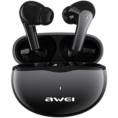 AWEI T62 TWS Bluetooth 5.3 ENC Noise Cancellation Earbuds-Black image